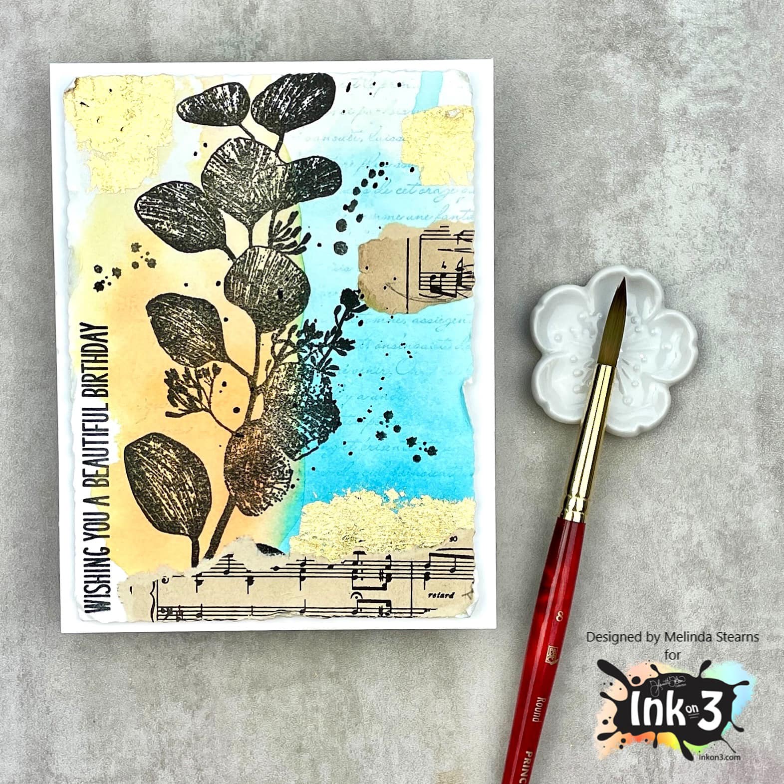 Botanical Thinking Of You Stamp Set inkon3.com
