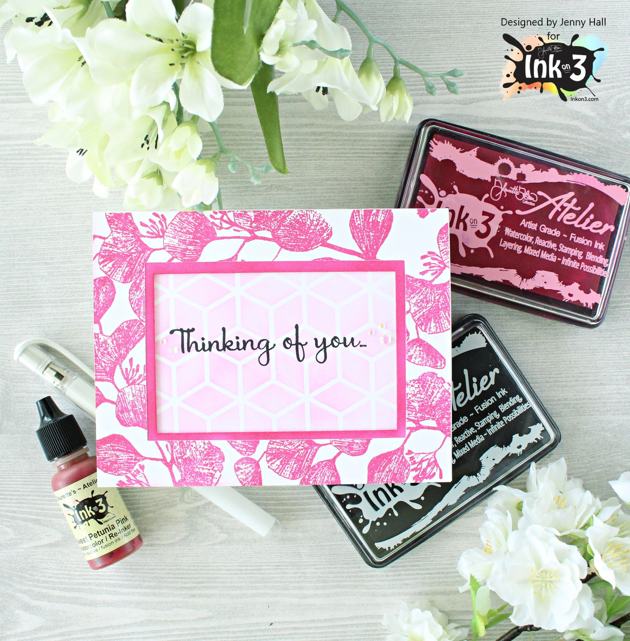 Botanical Thinking Of You Stamp Set inkon3.com