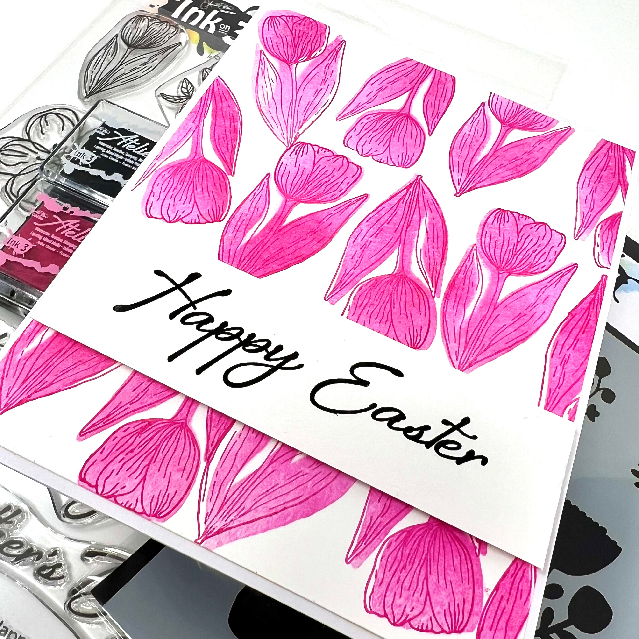 Happy Deco Floral 6x8 stamp set