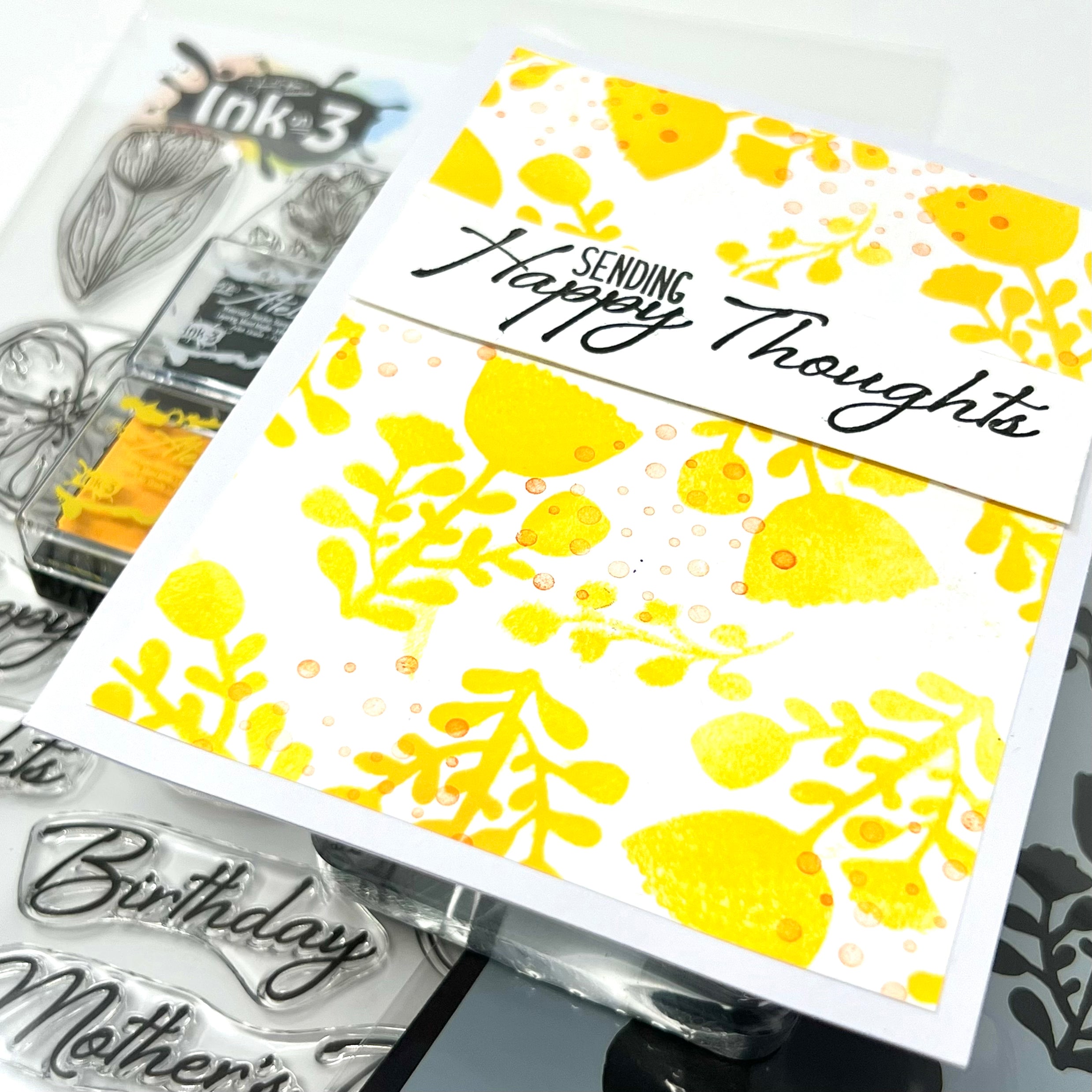 Happy Deco Floral 6x8 stamp set
