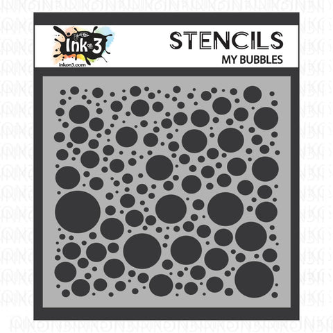 Squiggles 6x6 Stencil