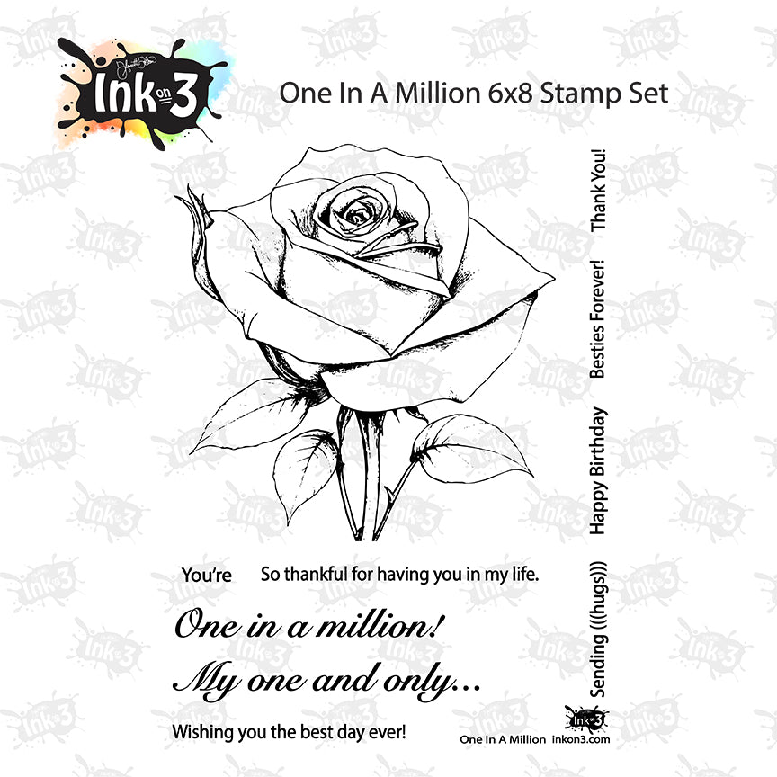 One In A Million 6x8 stamp set