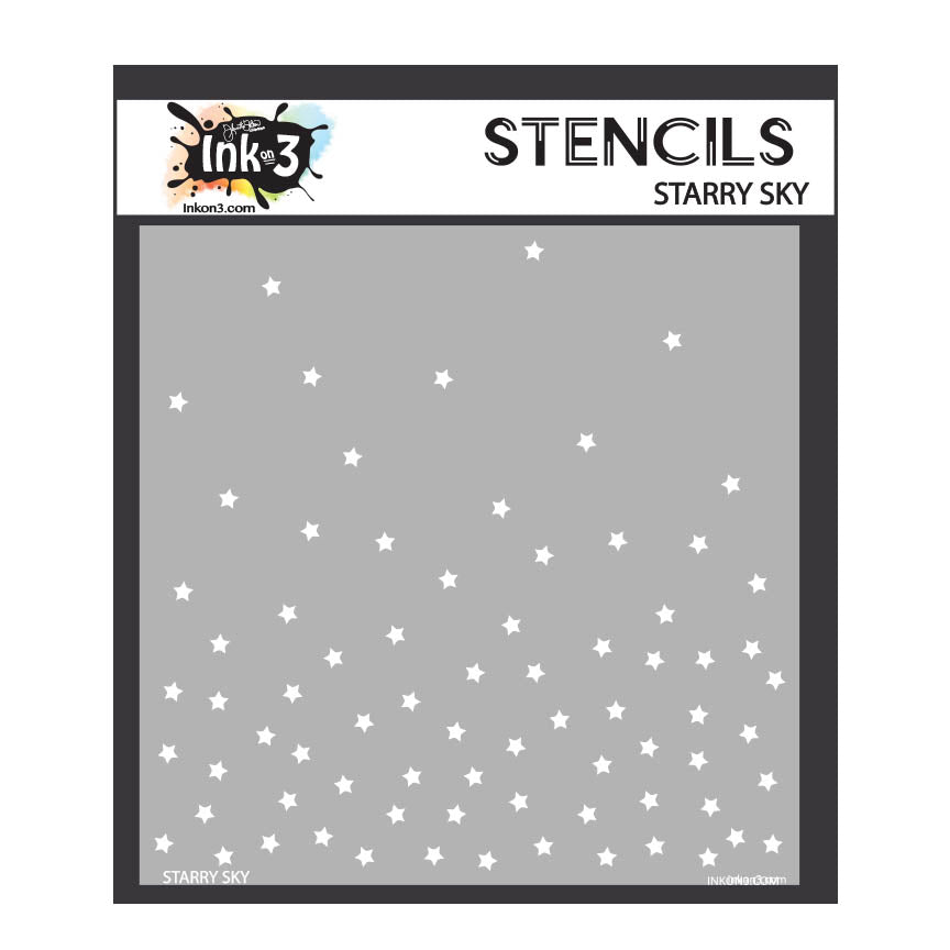 Starry Sky 6x6 Stencil
