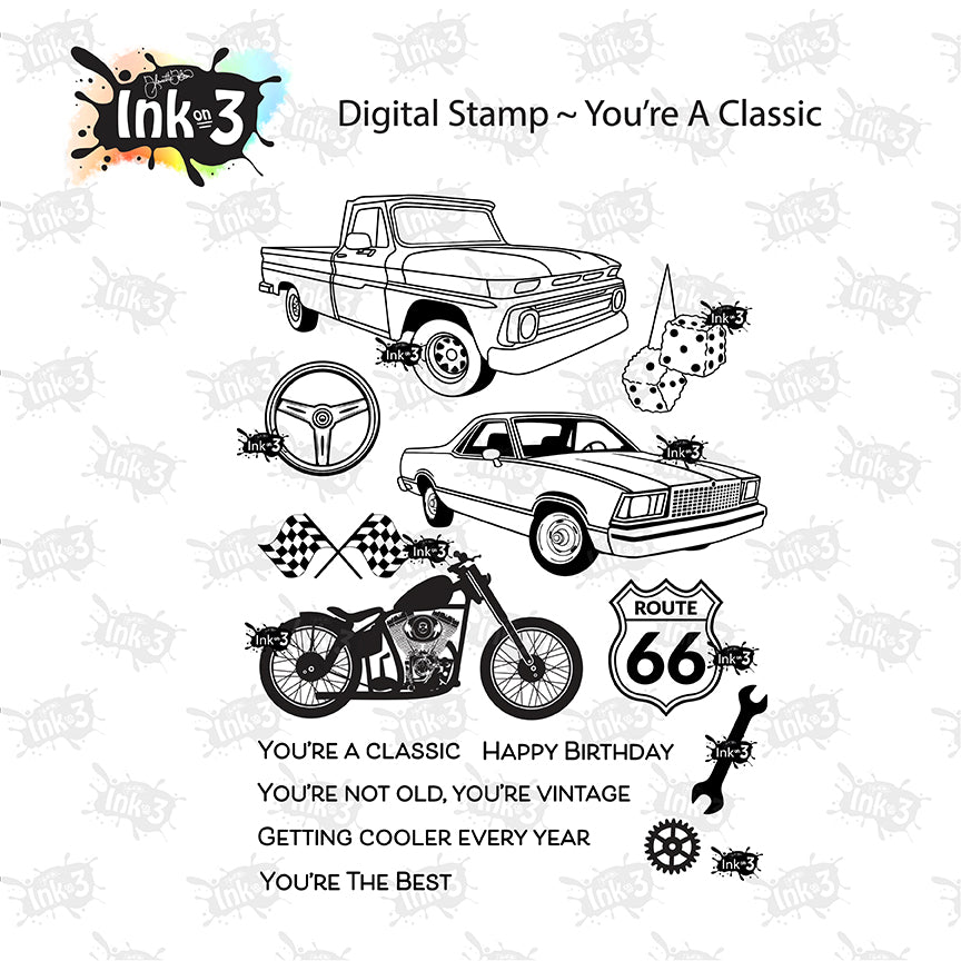 You're A Classic Deluxe Digital Stamp Set