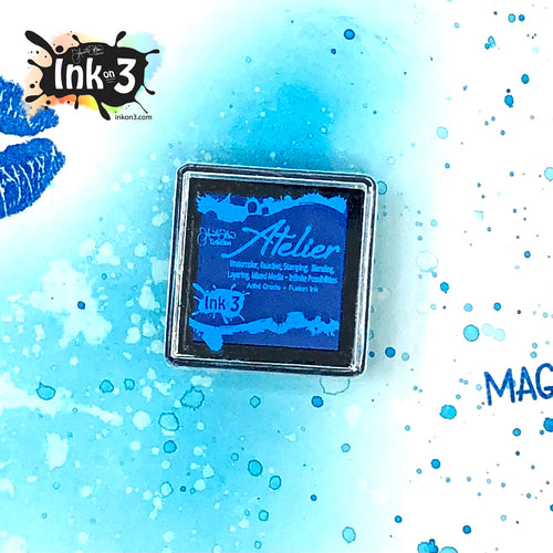 Atelier Fusion Ink Cube Peacock Blue inkon3.com