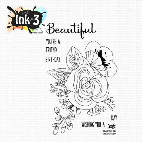 Dogwood Flower 3x4 Clear Stamp Set