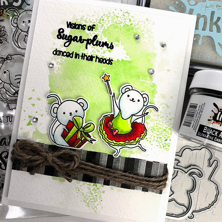 Card By Fleurette~ Dance & Twirl stamps & Dies