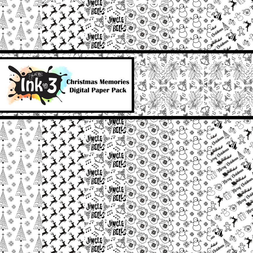 Christmas Memories Digi Paper Pack