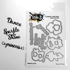 Dance & Twirl Coordinating and Stand Alone Word Dies Ink On 3
