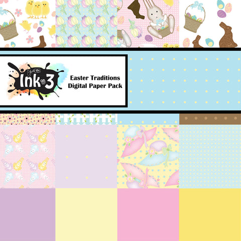 Summertime Fun Coordinating Digi Paper Pack