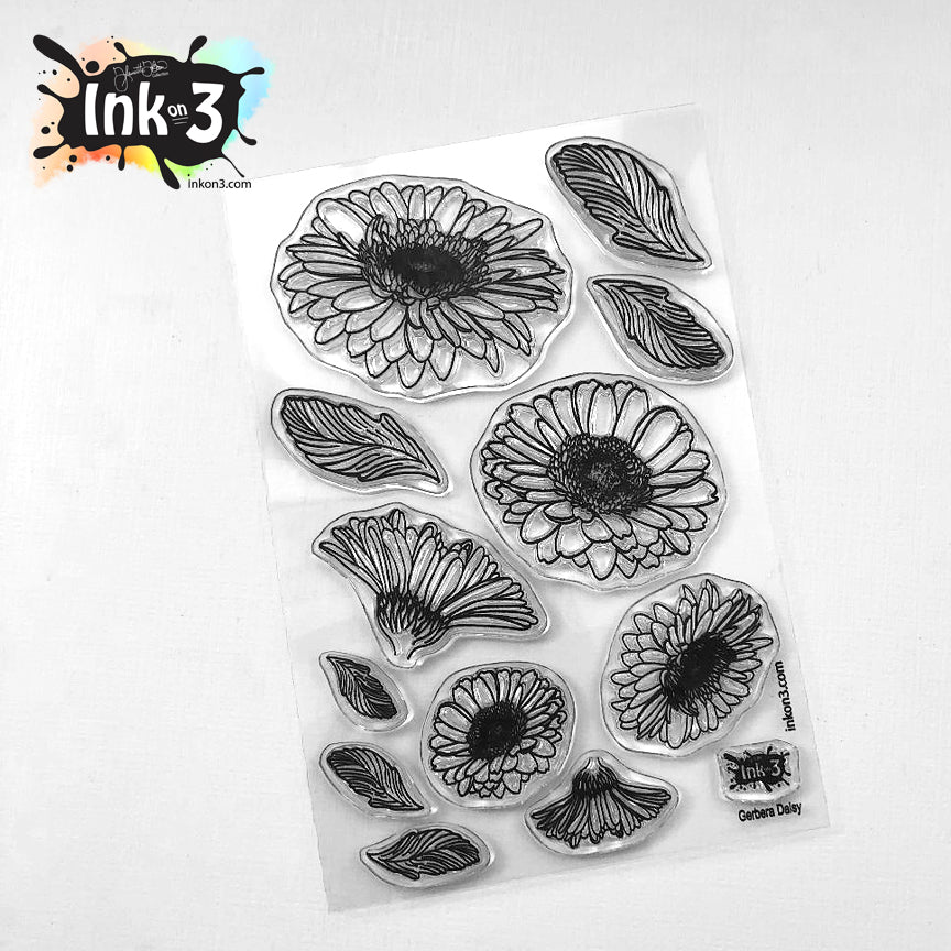 Gerbera Daisy 4x6 Stamp Set