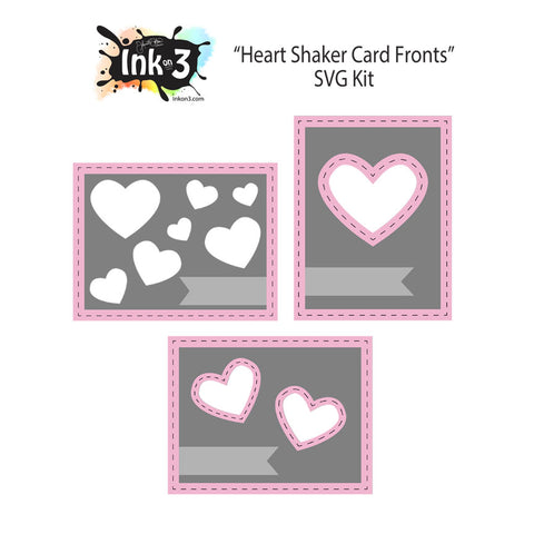 Shaker Circles Digital Die, Card Front SVG Kit