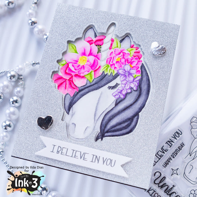 Magical Unicorn 4x6 Clear Stamp Set