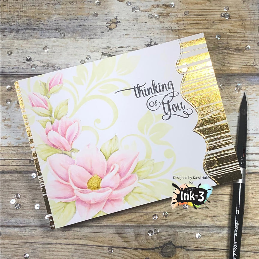 Card Example by Kassi  No line coloring Fadeout ink & Big Bold Magnolia clear stamps inkon3 Ink On 3