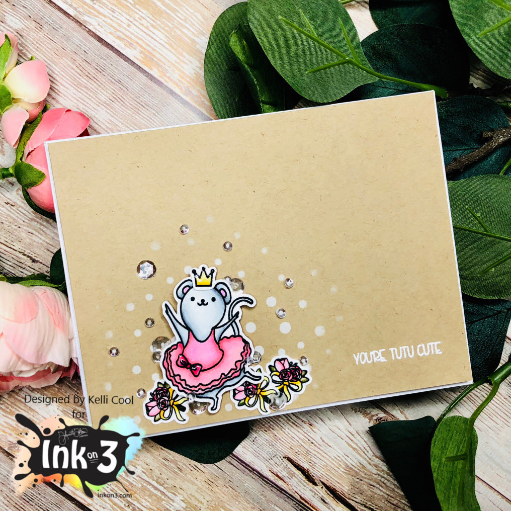 Card By Kelli Cool ~ Dance & Twirl stamps & Dies