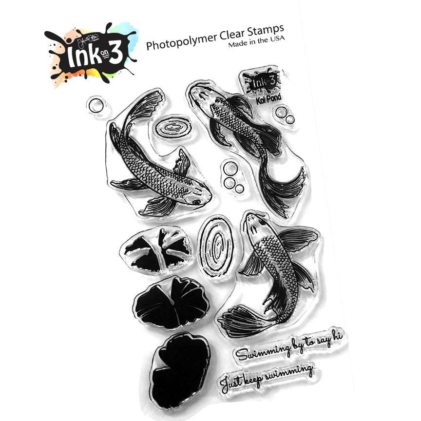 Koi Pond 4x6 Clear Stamp Set