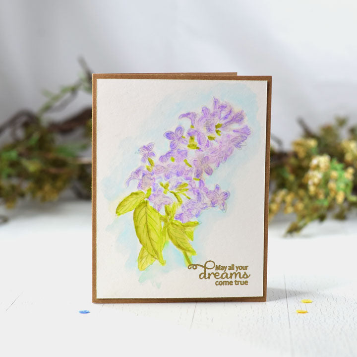 Fadeout No Line Coloring Detail Ink Lilac card