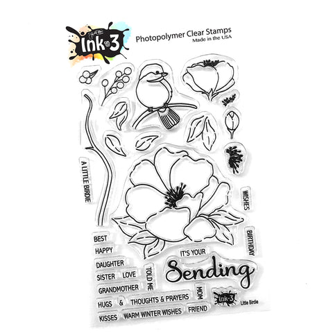 Dogwood Flower 3x4 Clear Stamp Set