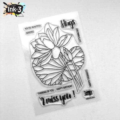 Botanical Thinking Of You 4x6 stamp set