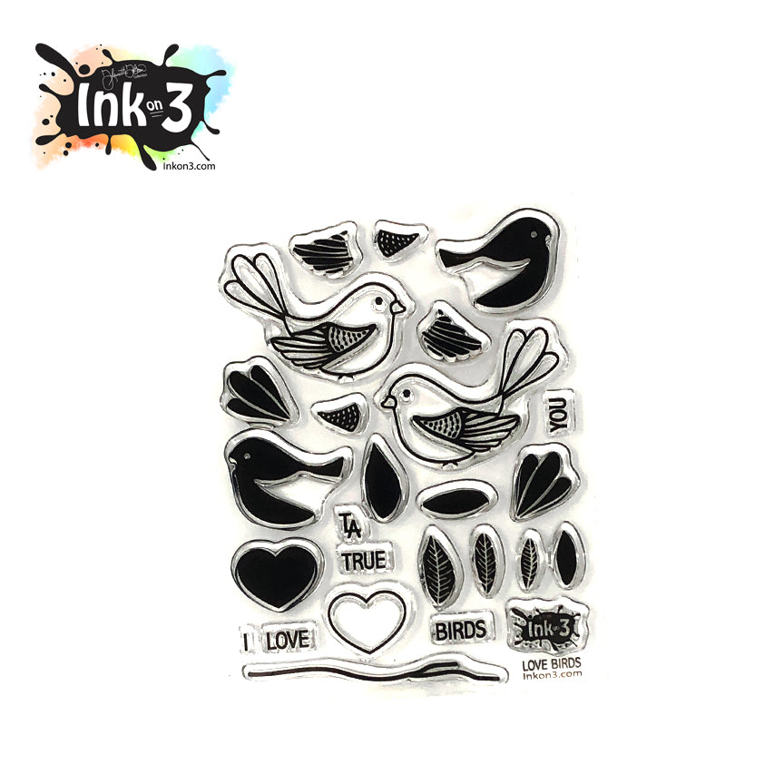 Love Birds 3x4 Clear Stamp Set