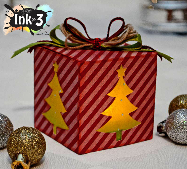 Christmas Luminary One Piece Box, 3D SVG Cut File