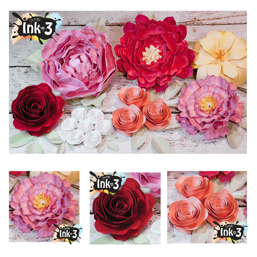 Lush Flowers 3D SVG Kit