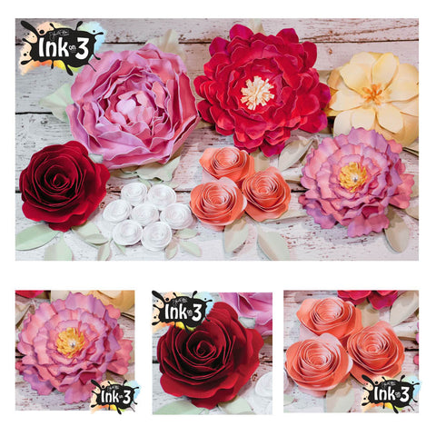 Pansy Tea Party 3D SVG Kit