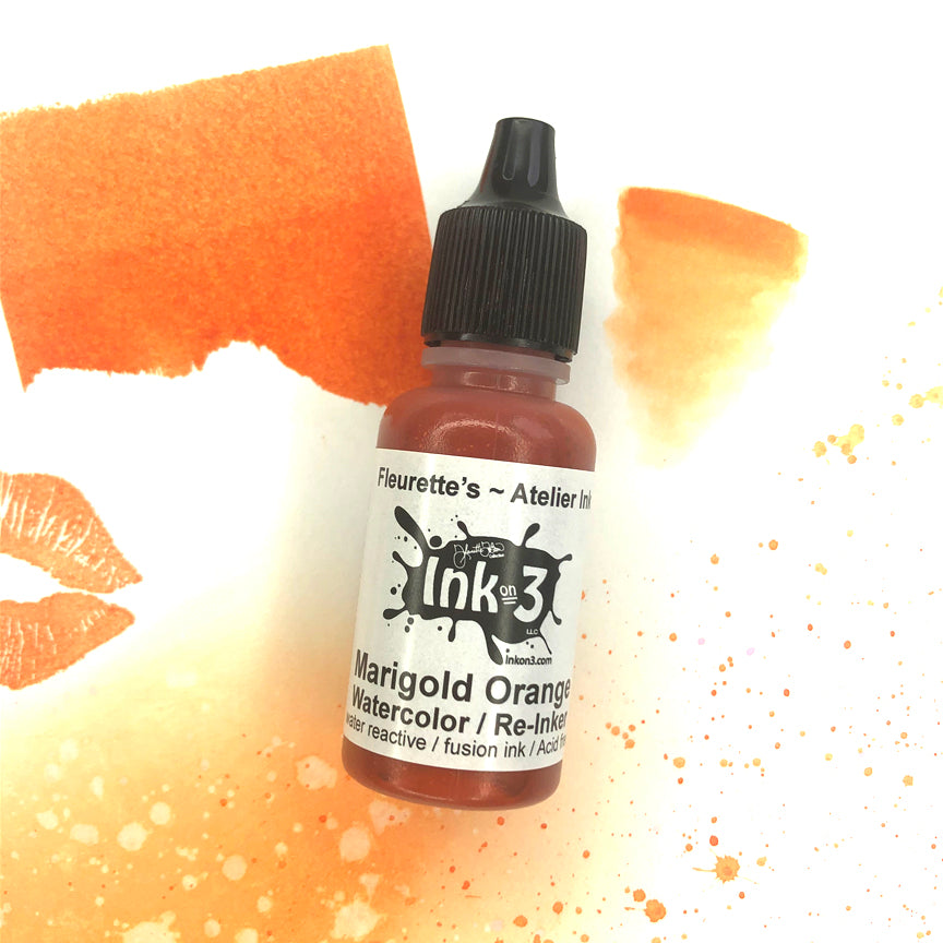 Atelier Watercolor / Re-inker Maigold Orange ~ Artist Grade Fusion Ink