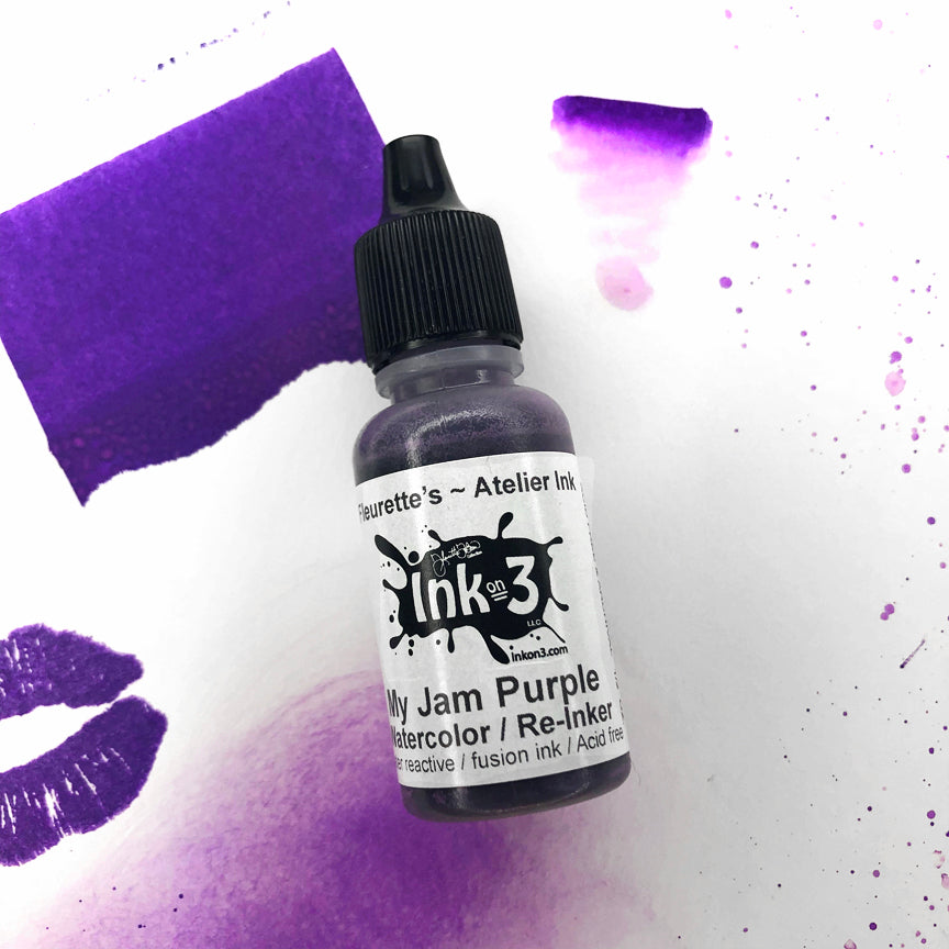 Atelier Watercolor / Re-inker My Jam Purple ~ Artist Grade Fusion Ink