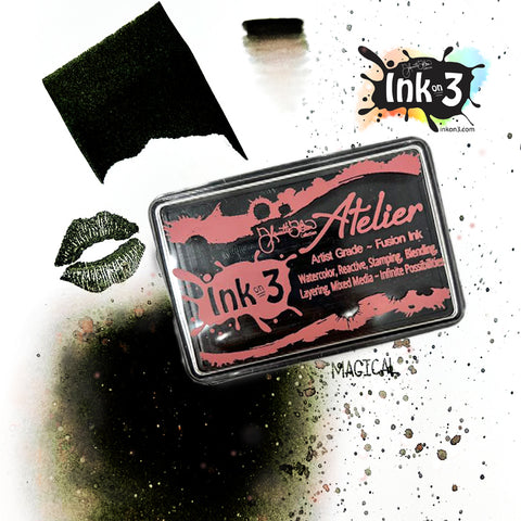 Atelier Watercolor / Re-inker Paint It Black ~ Artist Grade Fusion Ink