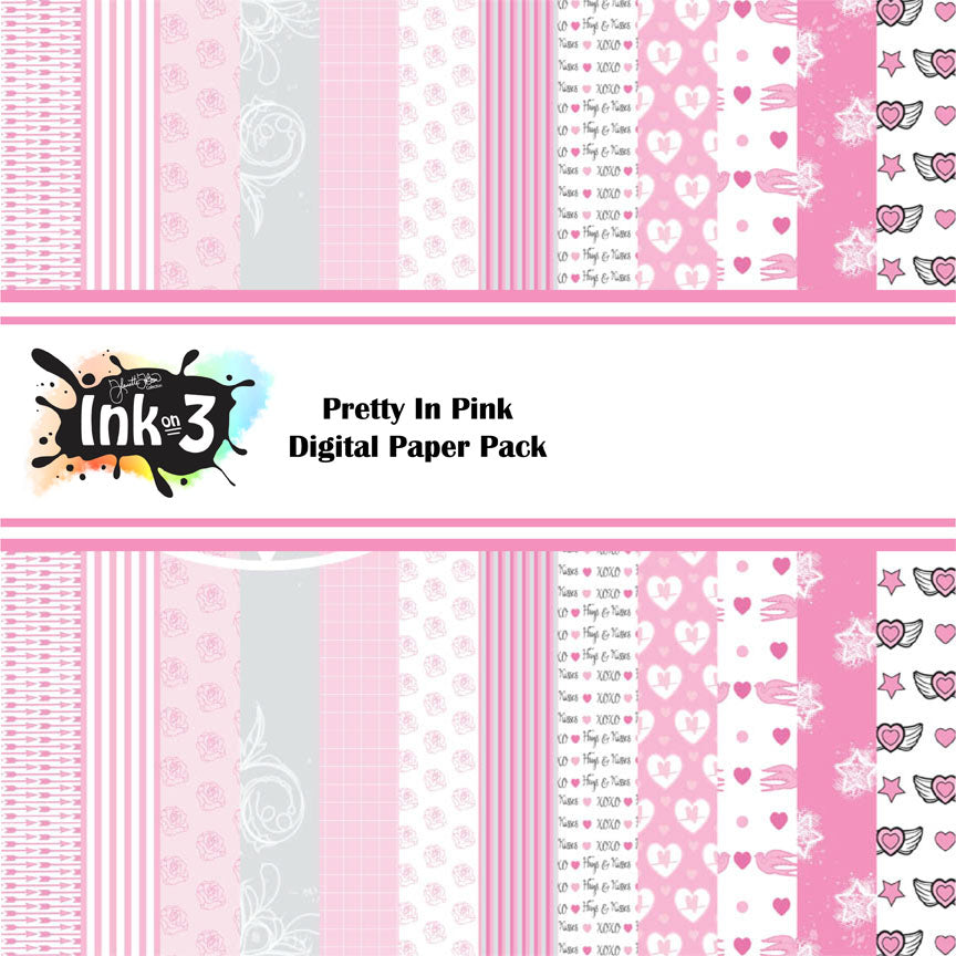 Pretty In Pink Digital Paper Pack