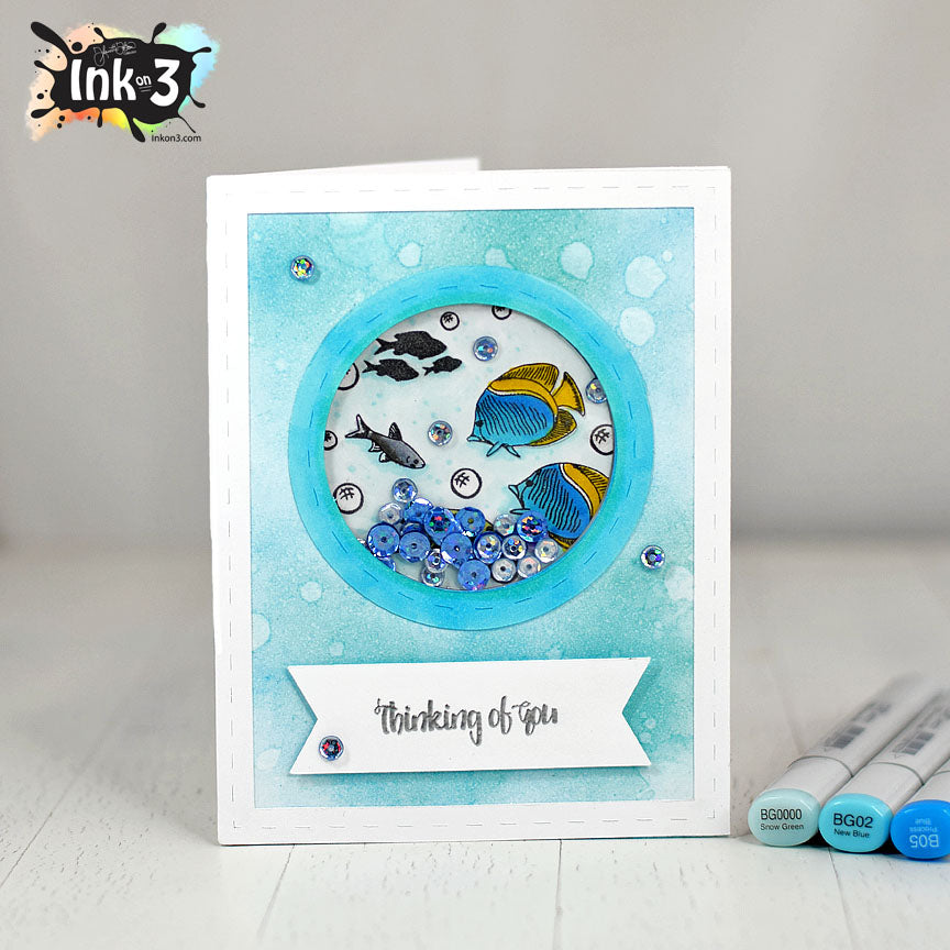 Free Shaker Card Front SVG Cut File from inkon3.com
