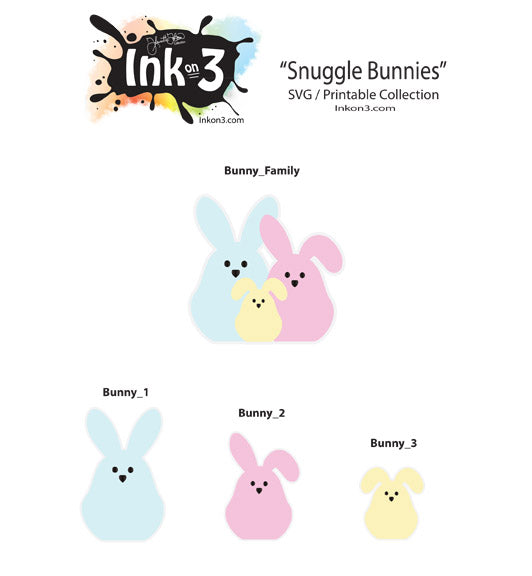 Snuggly Bunny (Free SVG) kit