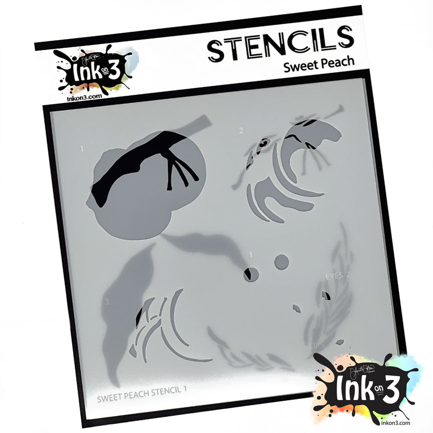 Sweet Peach 2 Layer 6x6 Stencil