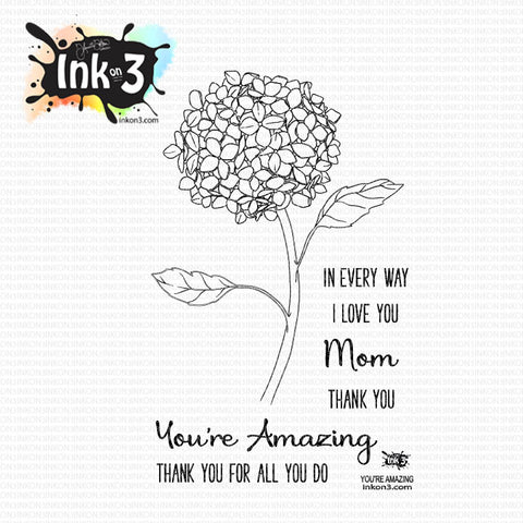 Dogwood Flower 3x4 Clear Stamp Set