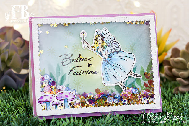 Card Example by Ilda ~ using Fairy Wishes Stamp Set