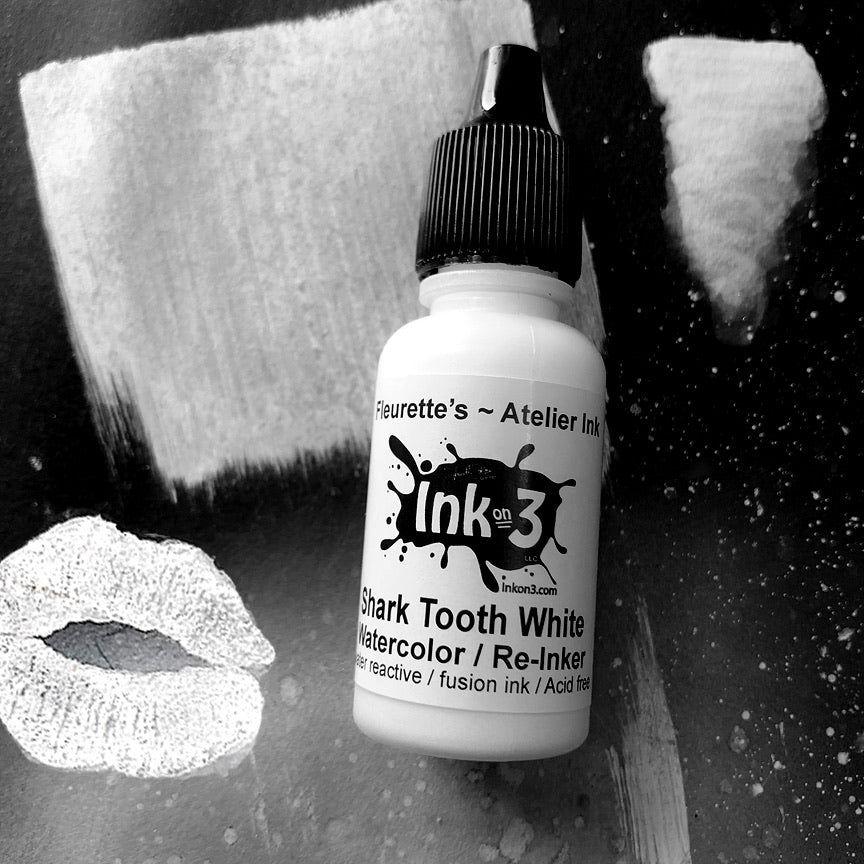 Atelier Watercolor / Re-inker Shark Tooth White ~ Artist Grade Fusion Ink