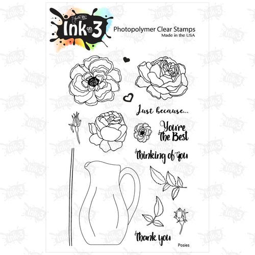 Posies Clear Photopolymer Stamp Set