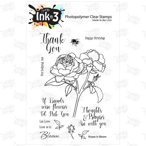 Posies 4x6 Clear Stamp Set