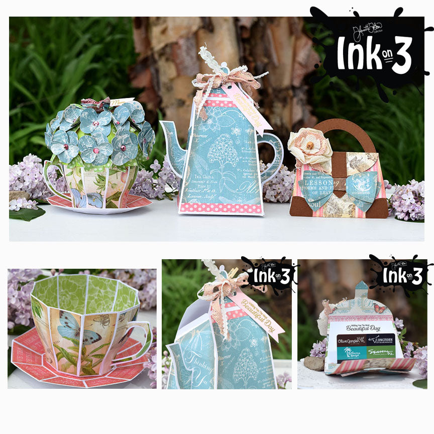 Pansy Tea Party 3D SVG Kit