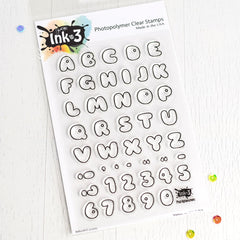 Phat Alphanumeric 4x6 Clear Stamps