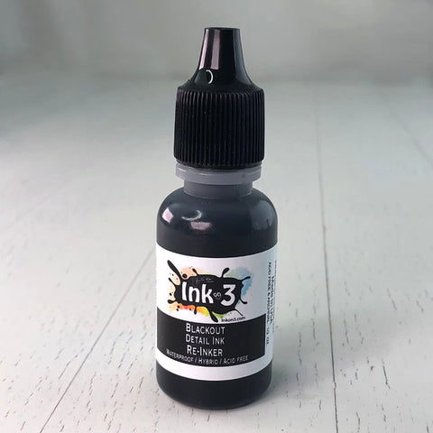 Atelier Watercolor / Re-inker Paint It Black ~ Artist Grade Fusion Ink