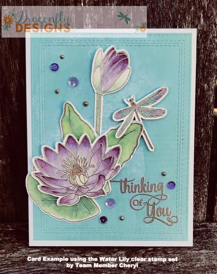 Water Lily 4x6 Clear Stamp Set