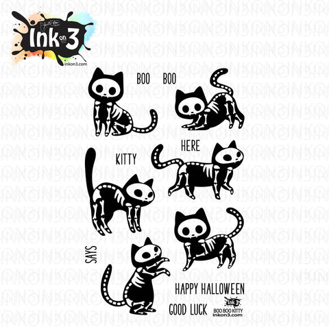 Purr-ific Kitty Cats 4x6 Clear Stamp Set