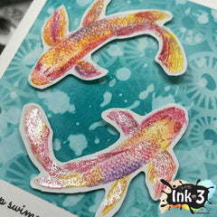 Koi Pond 4x6 Clear Stamp Set