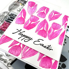 Happy Deco Floral 6x8 stamp set