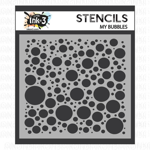 My Bubbles 6x6 Stencil