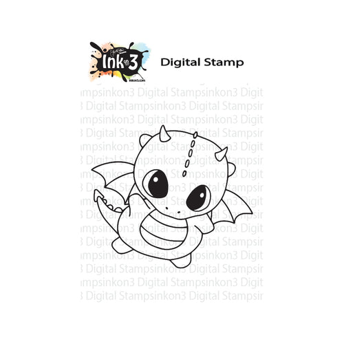 Magic Dragon 01 Digital Stamp