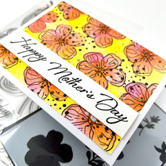 Happy Deco Floral 6x8 stamp set