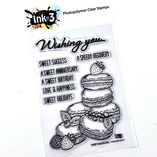 Sweet Macarons 4x6 stamp set